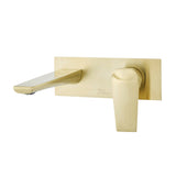 Monaco Single-Handle, Wall-Mount, Bathroom Faucet in Brushed Gold