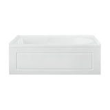 Concorde 60 in. x 32 in. Acrylic Glossy White, Alcove, Integral, Left-Hand Drain, Apron Bathtub