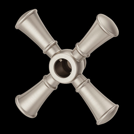 Tisbury Single Cross Handle for Slide Bar Kit in Brushed Nickel