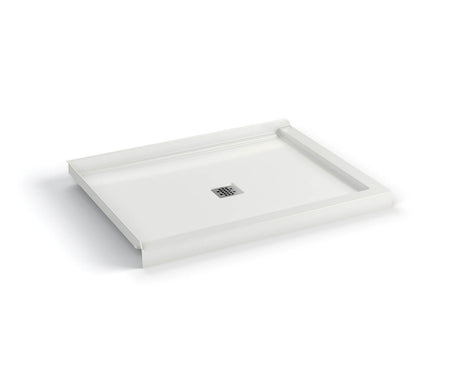 MAAX 420028-502-001-000 B3X 4836 Acrylic Corner Left Shower Base with Center Drain in White