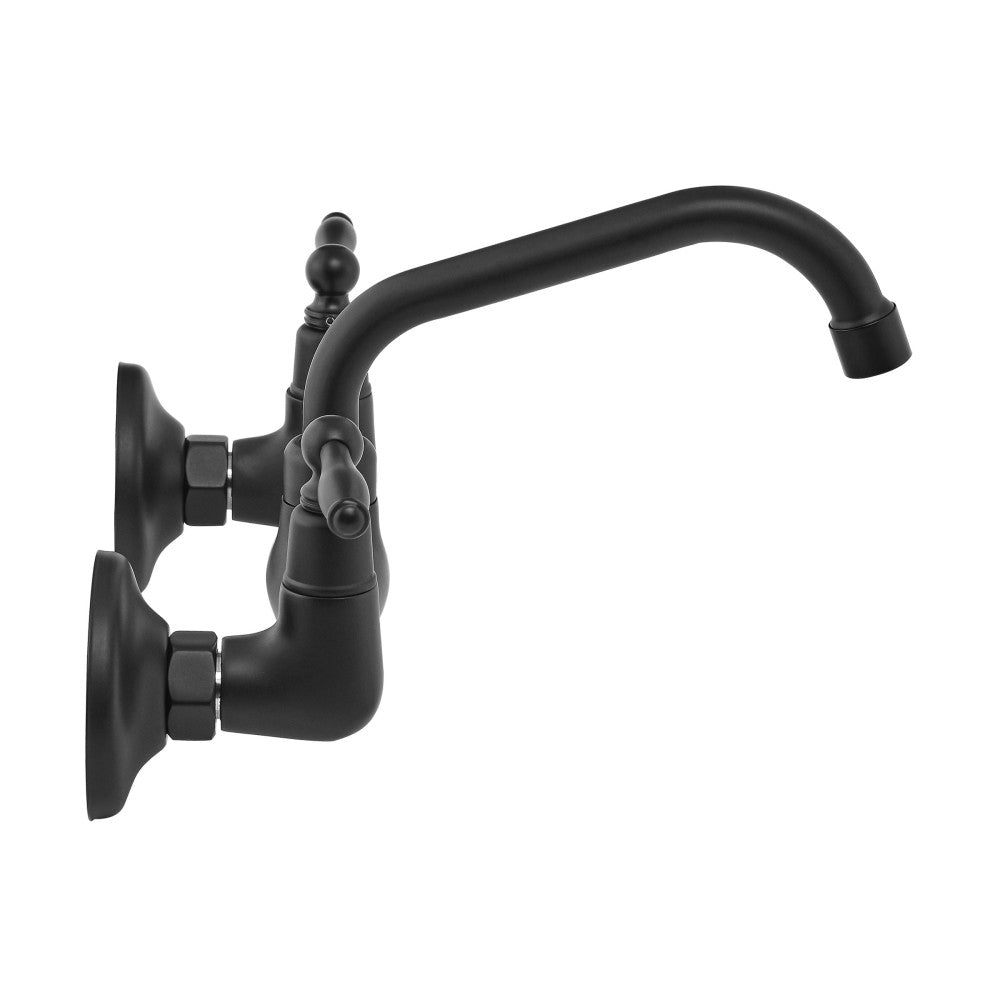 Loire Wall-Mounted Faucet in Matte Black