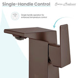 Carre Single Hole, Single-Handle, Bathroom Faucet in Oil Rubbed Bronze