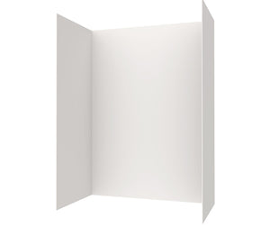 Swanstone SMMK84-4262 42 x 62 x 84 Swanstone Smooth Glue up Shower Wall Kit in White SMMK844262.010
