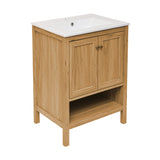 Chateau 24" Bathroom Vanity in Natural Oak