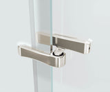 MAAX 136672-900-305-000 Reveal 71 56-59 x 71 ½ in. 8mm Pivot Shower Door for Alcove Installation with Clear glass in Brushed Nickel