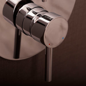 DAX Brass Concealed Round Shower Valve and Pressure Balance with Shutoff, Chrome DAX-6973-CR