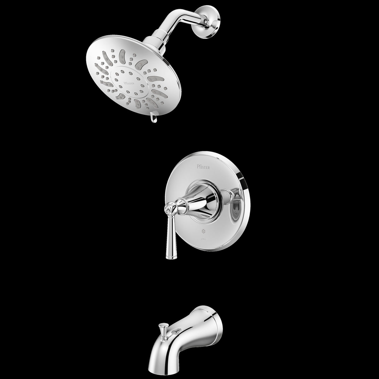 Saxton 1-Handle Tub/Shower Trim in Polished Chrome