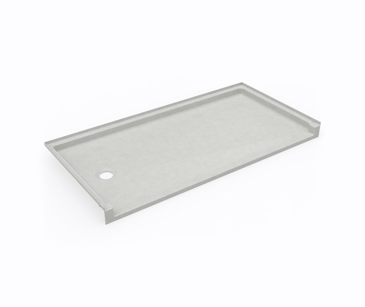 Swanstone SBF-3060LM/RM 30 x 60 Swanstone Alcove Shower Pan with Left Hand Drain Birch SB03060LM.226