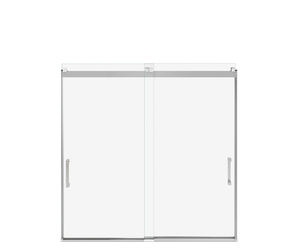 MAAX 135692-900-084-000 Revelation Square 56-59 x 56 ¾-59 ¼ in. 6 mm Bypass Tub Door for Alcove Installation with Clear glass in Chrome