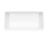 MAAX 107513-000-001-000 Nakuru 67 x 31 Acrylic Freestanding Rectangular Center Drain Bathtub in White