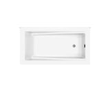 MAAX 410008-000-001-102 ModulR 6032 (With Armrests) Acrylic Corner Left Left-Hand Drain Bathtub in White