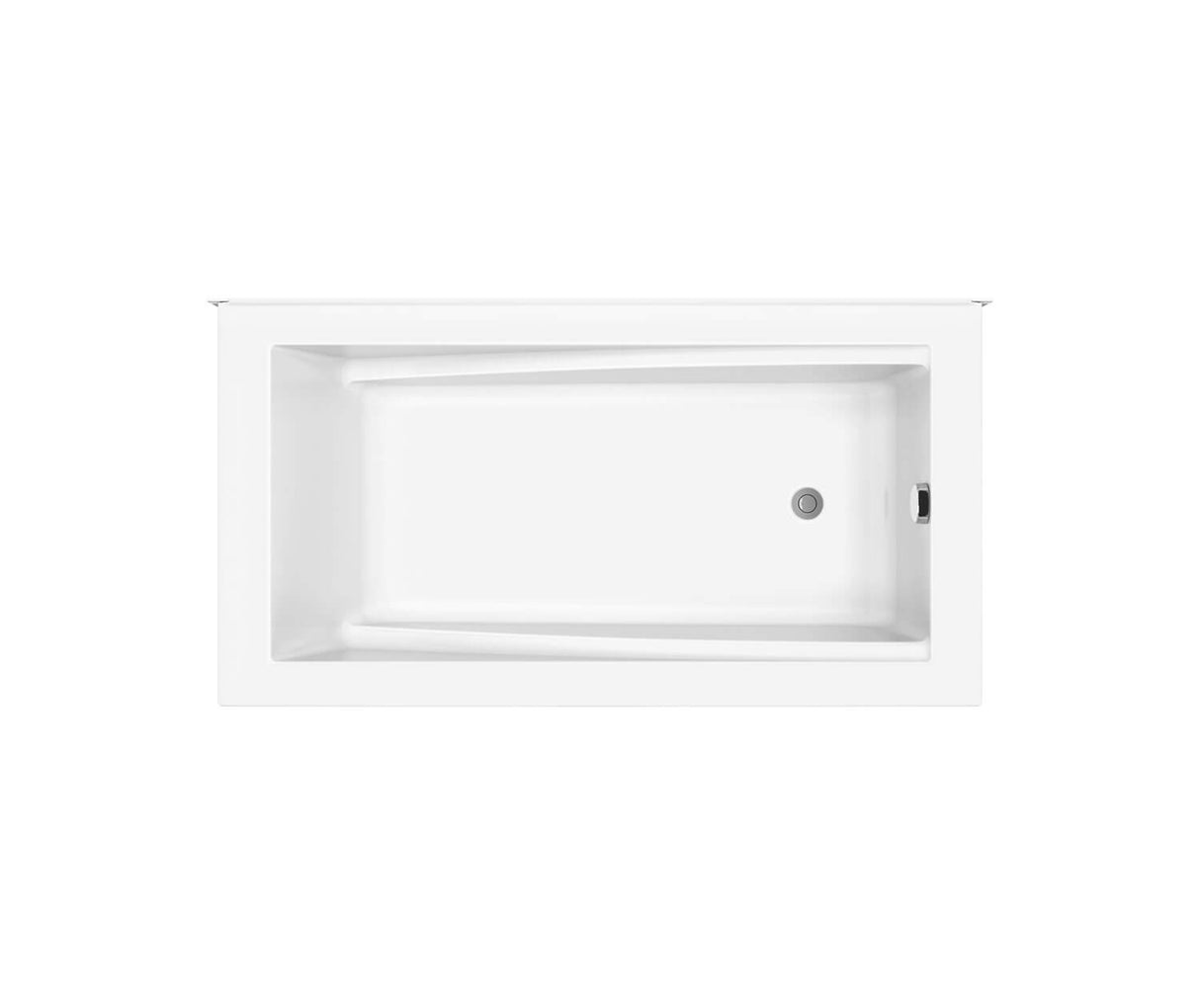 MAAX 410008-000-001-103 ModulR 6032 (With Armrests) Acrylic Corner Left Right-Hand Drain Bathtub in White