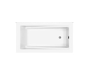 MAAX 410008-000-001-103 ModulR 6032 (With Armrests) Acrylic Corner Left Right-Hand Drain Bathtub in White