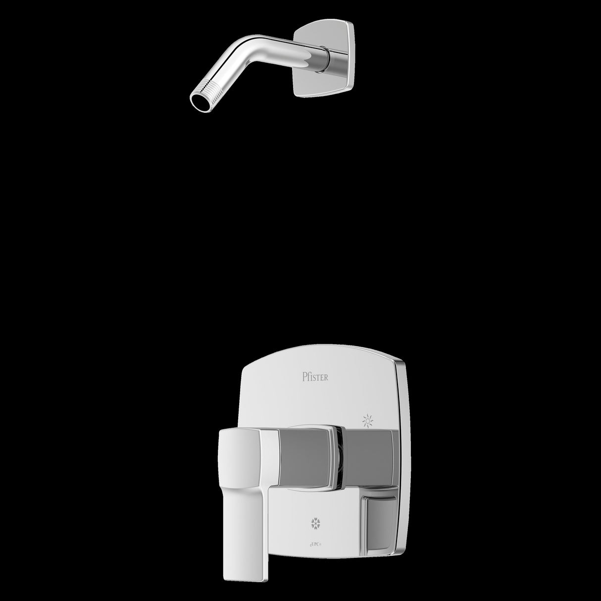 Deckard Shower Only Trim Less Showerhead in Polished Chrome