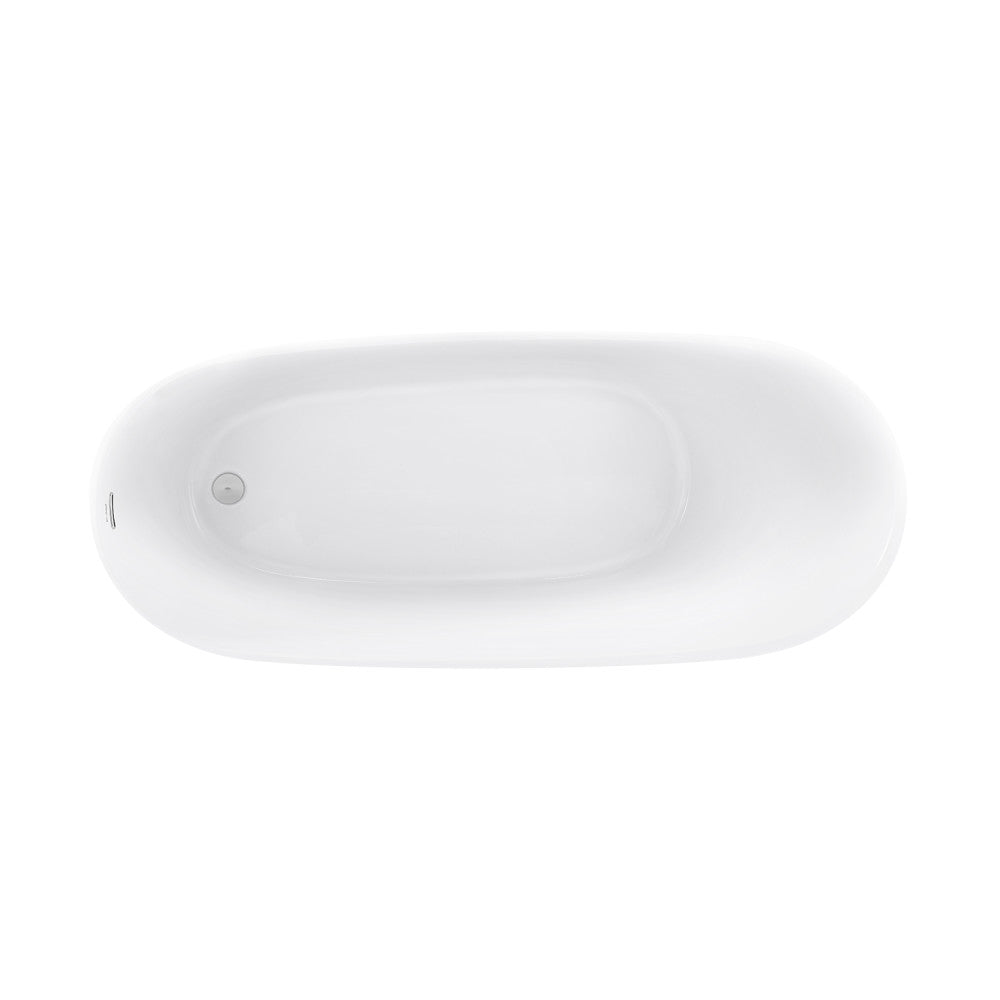 Sublime 67" Single Slipper Freestanding Bathtub