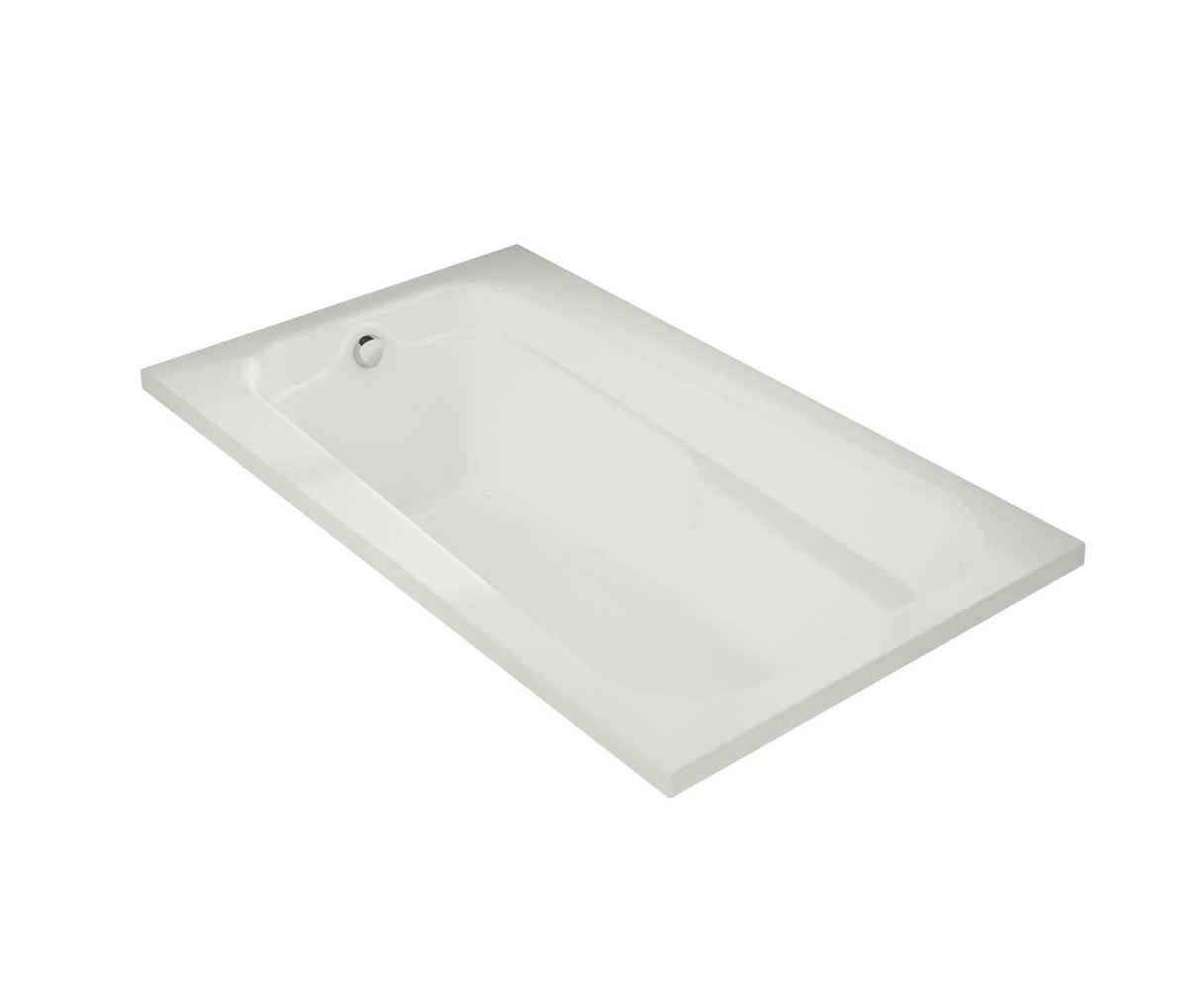 MAAX 100103-097-001 Tempest 60 x 36 Acrylic Alcove End Drain Combined Whirlpool & Aeroeffect Bathtub in White