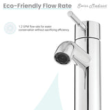 Ivy Single Hole, Single-Handle, Bathroom Faucet in Chrome