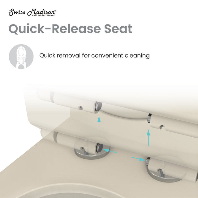 St. Tropez One Piece Elongated Toilet Dual Vortex Flush 1.1/1.6 gpf in Bisque