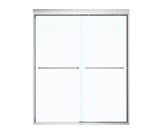 MAAX 134675-900-084-000 Kameleon SC 55-59 x 71 in. 8 mm Bypass Shower Door for Alcove Installation with Clear glass in Chrome