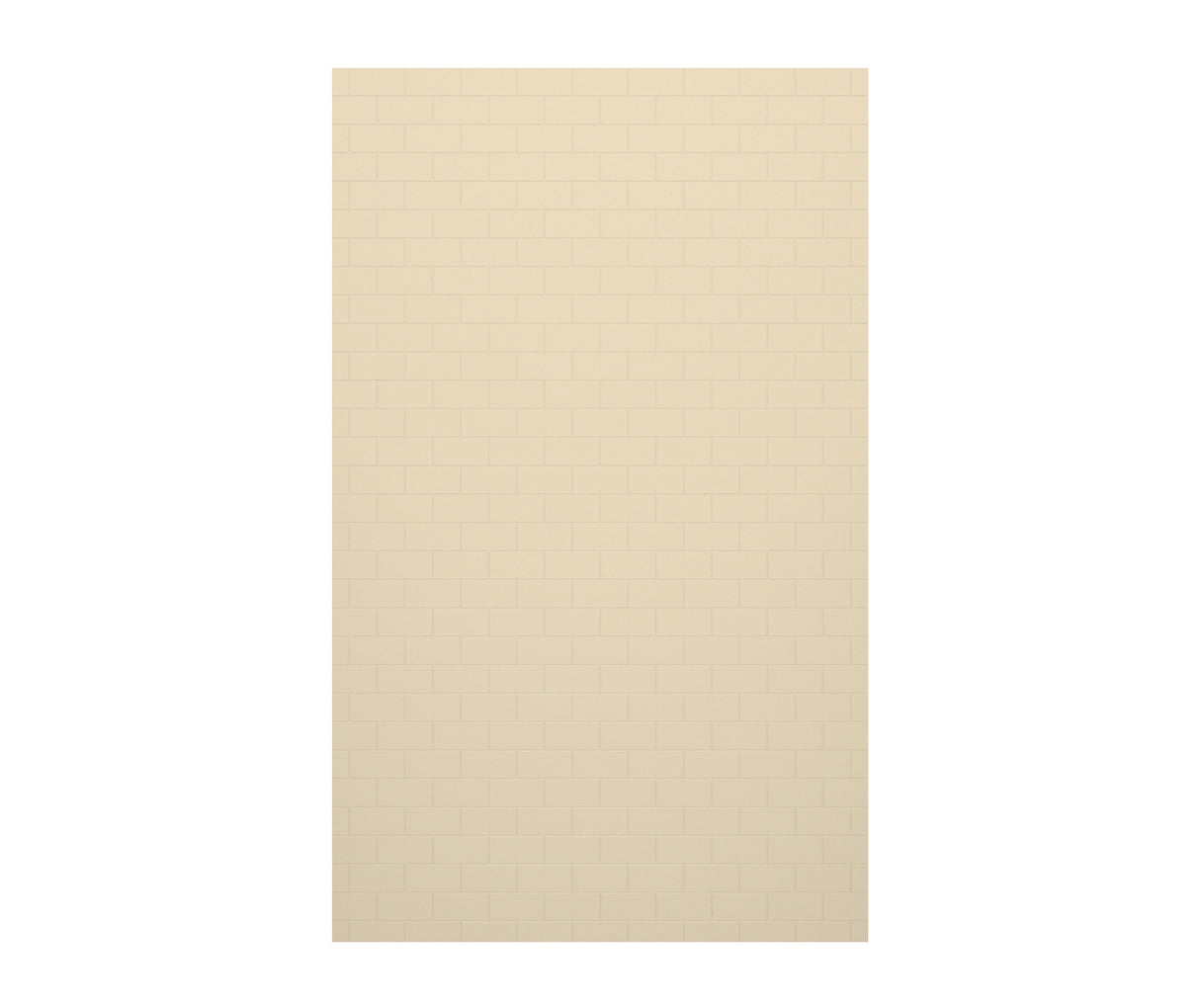 Swanstone SSST-6296-1 62 x 96 Swanstone Classic Subway Tile Glue up Single Wall Panel in Bone SSST629601.037