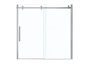 MAAX 139398-900-084-000 Halo 56 ½-59 x 59 in. 8 mm Sliding Tub Door for Alcove Installation with Clear glass in Chrome