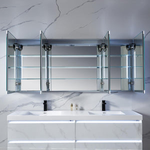 Capella LED Medicine Cabinet – Smart Vanity Mirror with Adjustable LED and Defogger