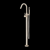 Modern Freestanding Roman Tub Trim Kit w/Handshower in Brushed Nickel