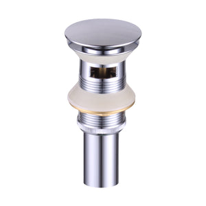 DAX Brass Round Vanity Sink Pop-Up Drain with Overflow, Chrome DAX-82006-CR