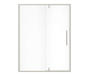 MAAX 135326-900-305-000 Uptown 57-59 x 76 in. 8 mm Pivot Shower Door for Alcove Installation with Clear glass in Brushed Nickel