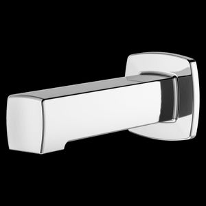 Squared Non-Diverting Tub Spout in Polished Chrome