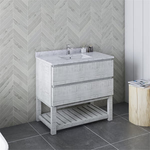 Fresca FCB3136RWH-FS-CWH-U Modern Bathroom Vanity