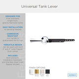 Gerber GA70036054BB Universal Tank Levers - Brushed Bronze
