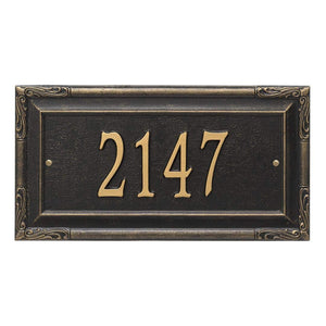 Whitehall 3286BG - Personalized Gardengate Plaque - Grande - Wall - 1 line