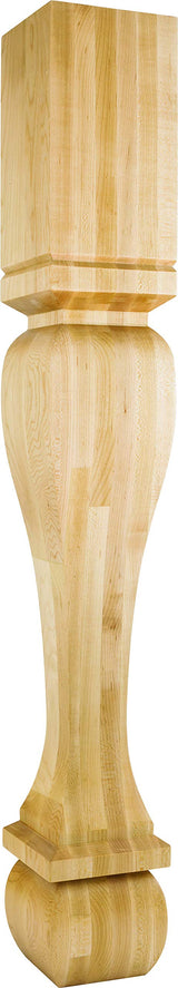 Hardware Resources ONL-10-24-WB 24" W x 1-1/8" D x 5" H White Birch Acanthus Onlay
