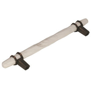 Amerock Cabinet Pull Marble White/Oil-Rubbed Bronze  6-5/16 inch (160 mm) Center to Center Carrione 1 Pack Drawer Pull Drawer Handle Cabinet Hardware