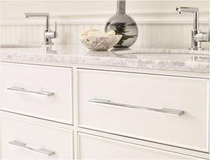 Amerock Cabinet Pull Silver Champagne 6-5/16 inch (160 mm) Center to Center Separa 1 Pack Drawer Pull Drawer Handle Cabinet Hardware