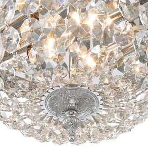 Crystorama 2 Light Hand Cut Crystal Polished Chrome Flush Mount 710-CH-CL-MWP
