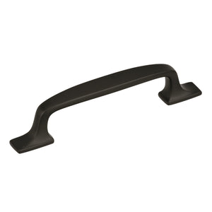 Amerock Cabinet Pull Black Bronze 3-3/4 inch (96 mm) Center to Center Highland Ridge 1 Pack Drawer Pull Drawer Handle Cabinet Hardware