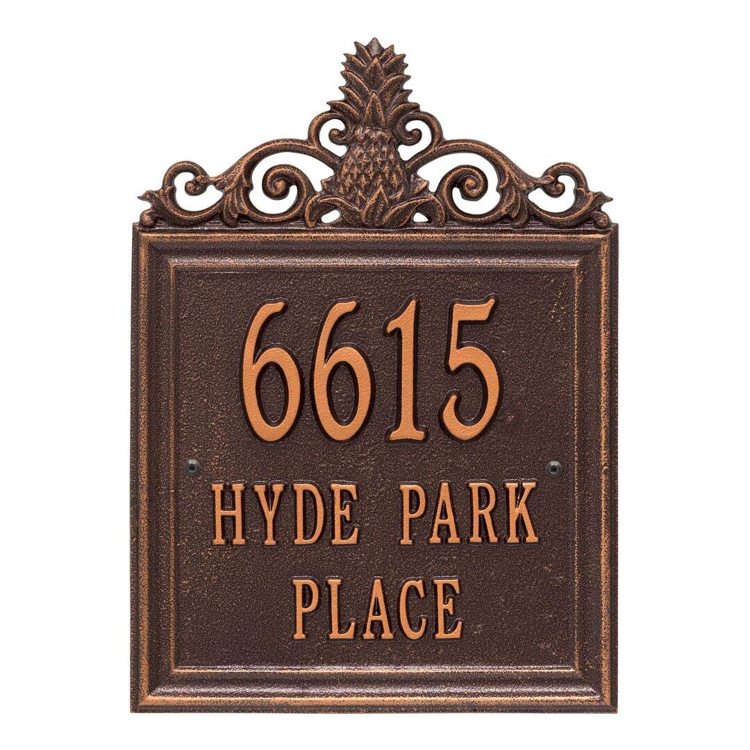 Whitehall 2482AC - Personalized Lanai Plaque - Standard - Wall - 3 Line