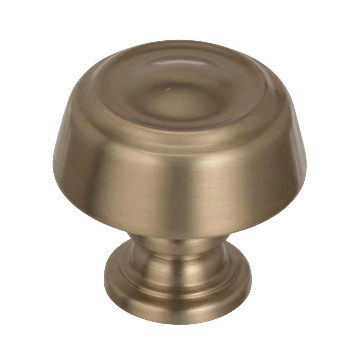 Amerock Cabinet Knob Golden Champagne 1-3/16 inch (30 mm) Diameter Kane 1 Pack Drawer Knob Cabinet Hardware