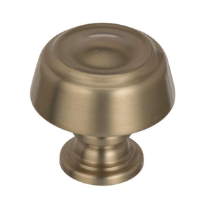 Amerock Cabinet Knob Golden Champagne 1-3/16 inch (30 mm) Diameter Kane 1 Pack Drawer Knob Cabinet Hardware