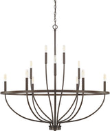 Capital Lighting 428501BZ Greyson 12 Light Chandelier Bronze