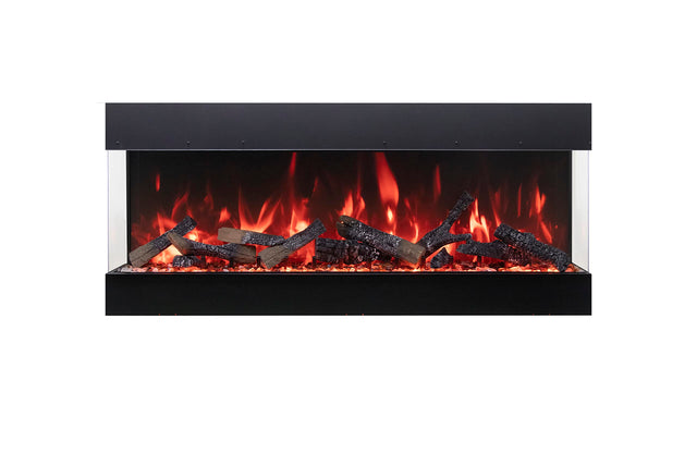 Amantii TRV-65-BESPOKE Tru View Bespoke - 65" Indoor / Outdoor 3 Sided Electric Fireplace Featuring a 20" Height, WiFi Compatibility, Bluetooth Connectivity, Multi Function Remote, and a Selection of Media Options