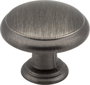 Elements 3940-SN 1-3/16" Diameter Satin Nickel Gatsby Cabinet Mushroom Knob