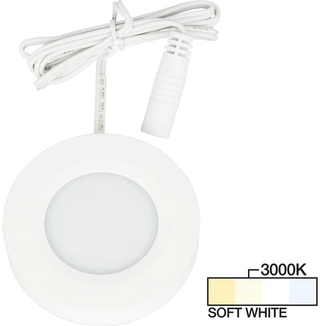 Task Lighting L-PS-FR-3WT-30 180 Lumen Pearl Series Puck Light, White 3000K Soft White