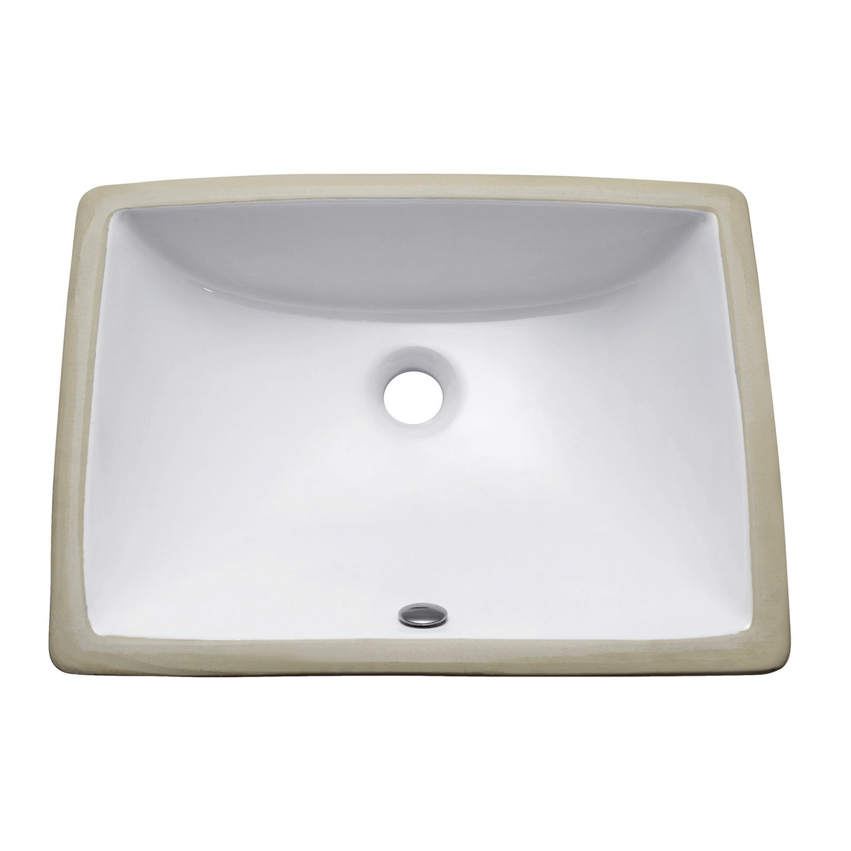 20 in. Undermount Rectangular Vitreous China Sink in White