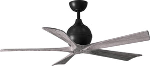 Matthews Fan IR5-TB-BW-52 Irene-5 five-blade paddle fan in Textured Bronze finish with 52" solid barn wood tone blades.