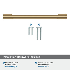 Amerock Cabinet Pull Champagne Bronze 5-1/16 in (128 mm) Center-to-Center Drawer Pull Riva Kitchen and Bath Hardware Furniture Hardware