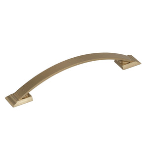 Amerock Cabinet Pull Golden Champagne 6-5/16 inch (160 mm) Center to Center Candler 1 Pack Drawer Pull Drawer Handle Cabinet Hardware