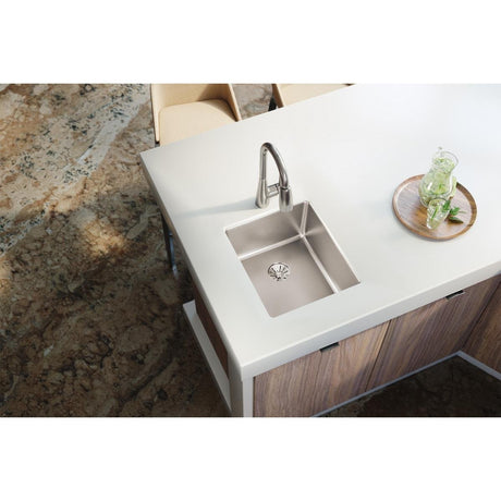 Elkay Lustertone Iconix ETRU13168PD Single Bowl Undermount Stainless Steel Sink with Perfect Drain
